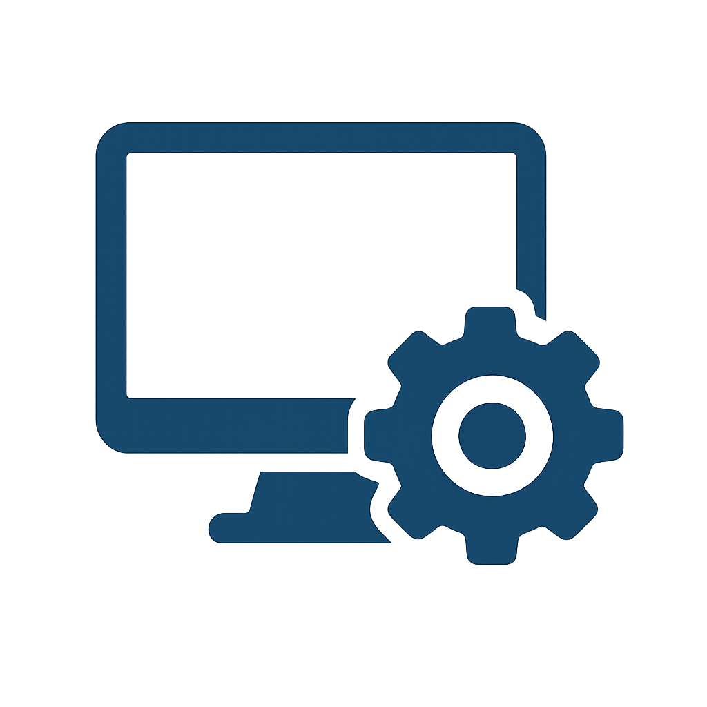 Computador e engrenagem